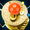 DIY 3D Metal Mechanical Octopus with Lamp Steampunk Craft Puzzle Model-2400PCS Premium Edition 3 MachinedFlame