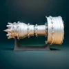 DIY 1/20 Scale TR900 Aircraft Turbofan Engine Model Kit 150+PCS Premium Edition 3 MachinedFlame