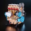 DIY Full Metal 4 Cylinder Car Engine Assembly Kit Premium Edition 1 MachinedFlame