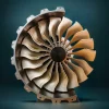 DIY 1/20 Scale TR900 Aircraft Turbofan Engine Model Kit 150+PCS Premium Edition 8 MachinedFlame