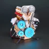 DIY Full Metal 4 Cylinder Car Engine Assembly Kit Premium Edition 2 MachinedFlame