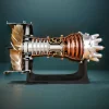 DIY 1/20 Scale TR900 Aircraft Turbofan Engine Model Kit 150+PCS Premium Edition 2 MachinedFlame