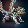 DIY 3D Metal Mechanical Octopus with Lamp Steampunk Craft Puzzle Model-2400PCS Premium Edition 6 MachinedFlame