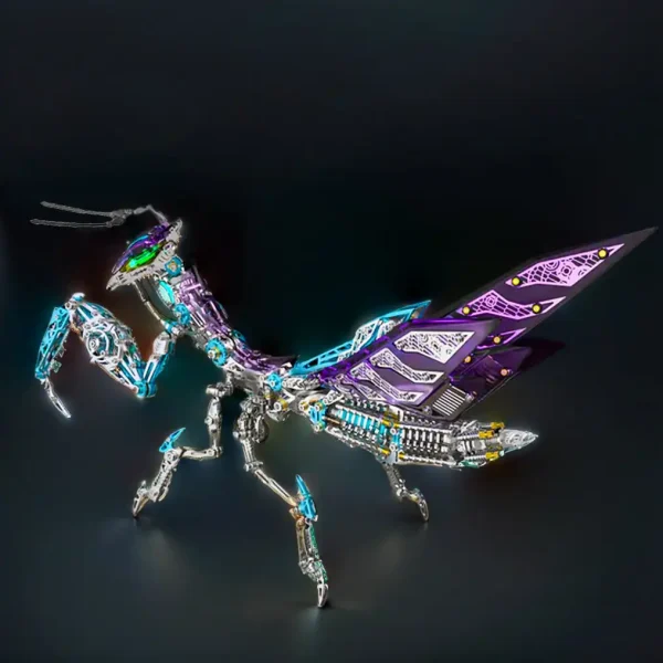 DIY 3D Metal Mechanical Mantis Assembly Insect Model Kits-1000+PCS Premium Edition MachinedFlame