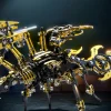 DIY 3D Metal Steampunk Moving Mechanical Dinosaur Head Model Kits - 180PCS+ Premium Edition 7 MachinedFlame