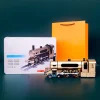 DIY Full Metal Steam Locomotive Train Assembly Engine Kit with Track 387Pcs Premium Edition 6 MachinedFlame