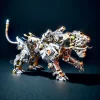 DIY 3D Metal Mechanical Octopus with Lamp Steampunk Craft Puzzle Model-2400PCS Premium Edition 7 MachinedFlame