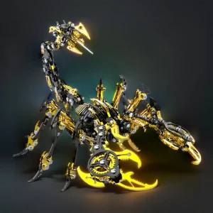 DIY 3D Metal Mechanical Punk Scorpion Animal Puzzle Model Assembly Kit Premium Edition