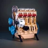 DIY Full Metal 4 Cylinder Car Engine Assembly Kit Premium Edition 3 MachinedFlame