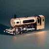 DIY Full Metal Steam Locomotive Train Assembly Engine Kit with Track 387Pcs Premium Edition 5 MachinedFlame
