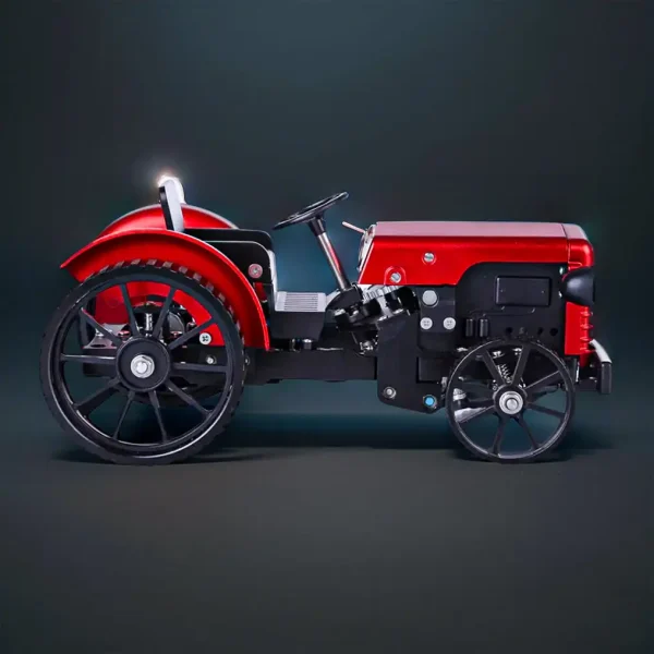 DIY Educational Mini APP Metal RC Tractor Model Assembly Kit Premium Edition MachinedFlame