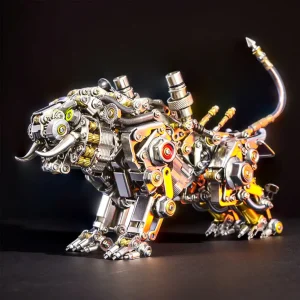 DIY 3D Metal Bengal Tiger and Smilodon with Wing Puzzle Tiger Model Kit-700PCS+ Premium Edition