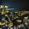 DIY 3D Metal Steampunk Moving Mechanical Dinosaur Head Model Kits - 180PCS+ Premium Edition 4 MachinedFlame